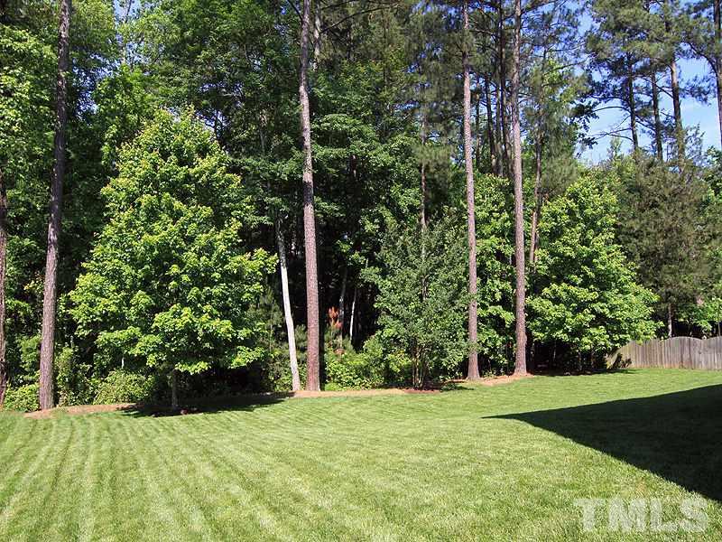 9223 Stone Mountain Road Raleigh, NC 27613 - Photo 17 of 17 a view of a yard with plants and large trees