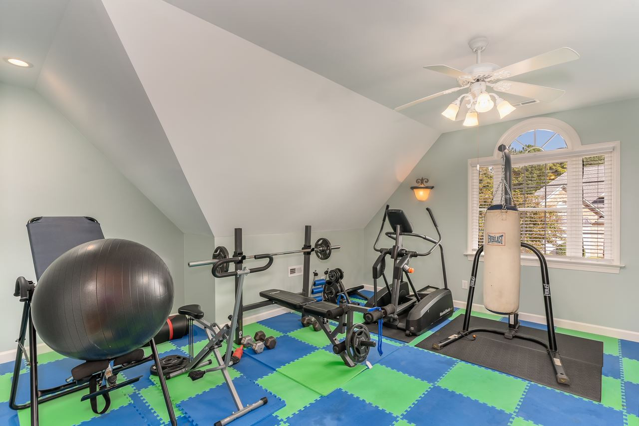 12419 Canolder Street Raleigh, NC 27614 - Photo 18 of 29 Sitting room off of the master bedroom currently being used as an exercise room but the choices are endless with this space.....sitting room, nursery, office...... Master Sitting Room