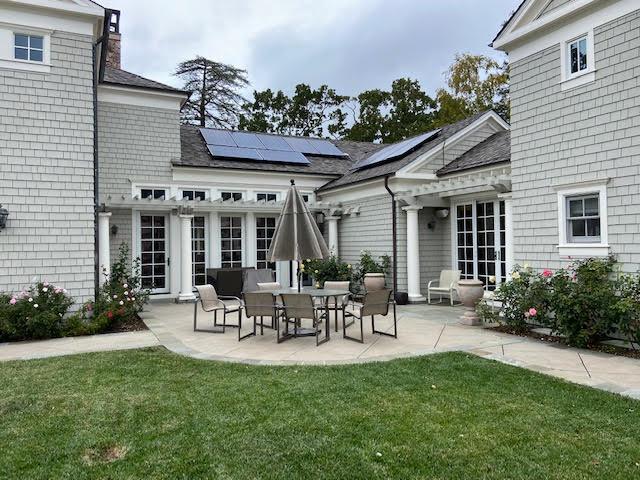 209 Bridge Road Hillsborough, CA 94010 - Photo 33 of 38 a view of a house with patio and garden