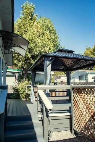 a backyard of a house