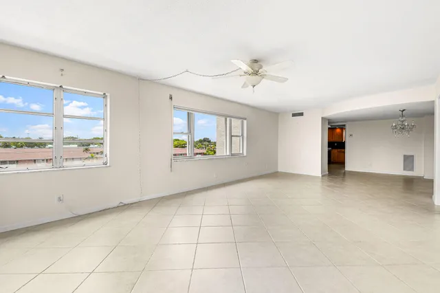 a view of a garden with houses