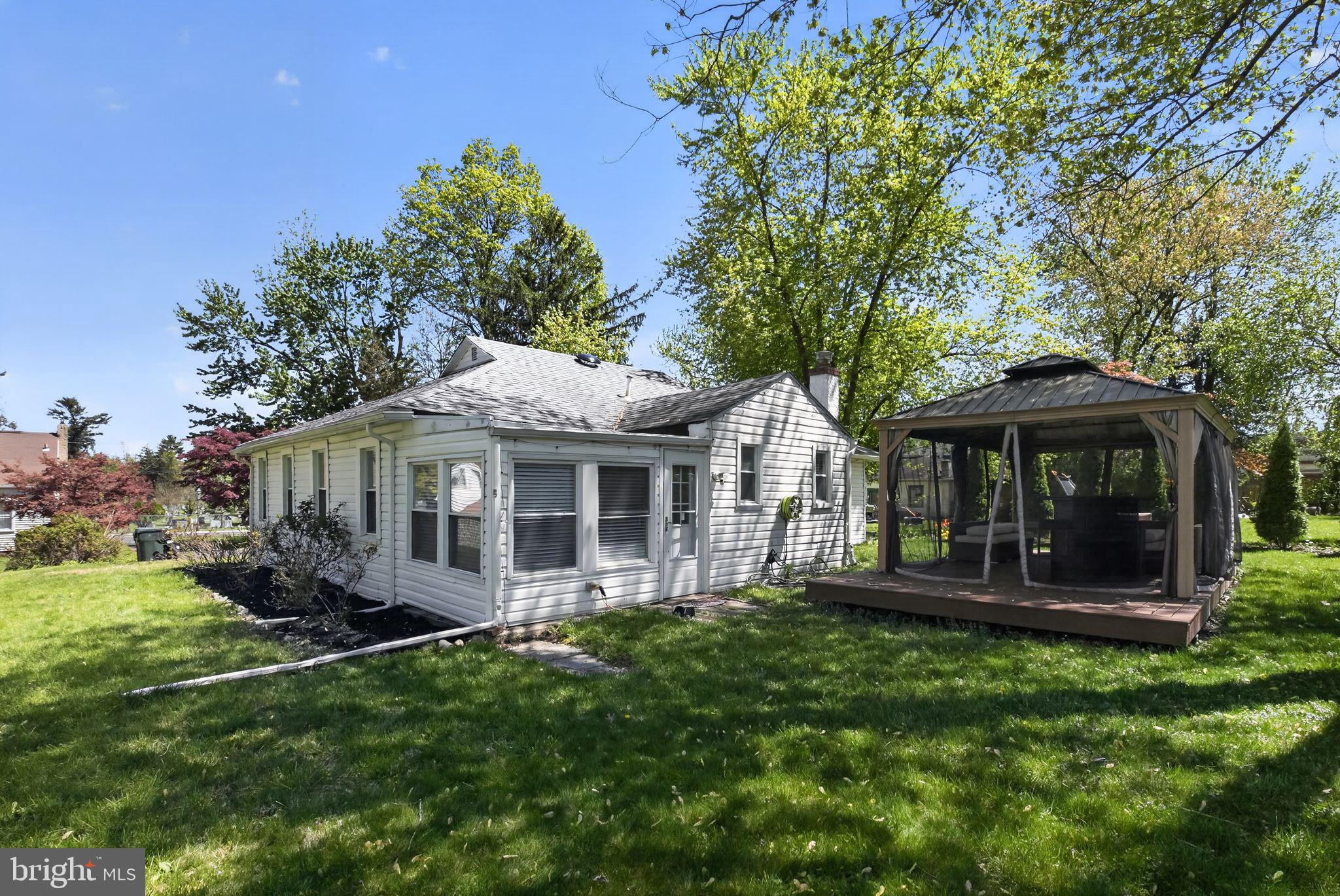2646 Jenkintown Road Glenside, PA 19038 - Photo 26 of 29 Back exterior with large gazebo deck