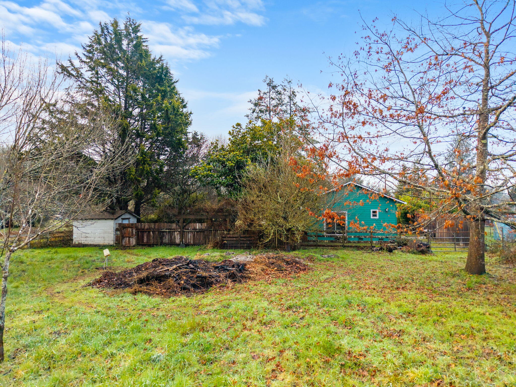 61 Kingston Road Fieldbrook, CA 95519 - Photo 39 of 48 a view of a yard with a house in the background