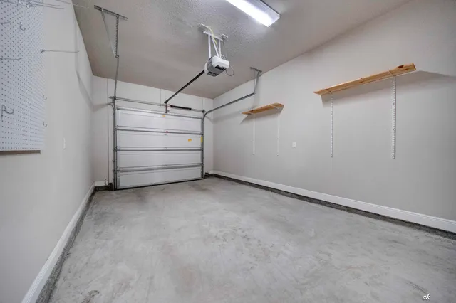 wooden view of a garage