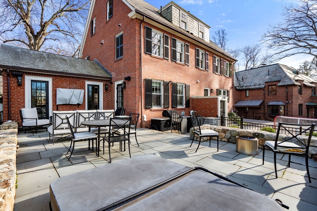 3 Cleveland Road Brookline, MA 02445 - Photo 11 of 27 a view of a building with sitting area