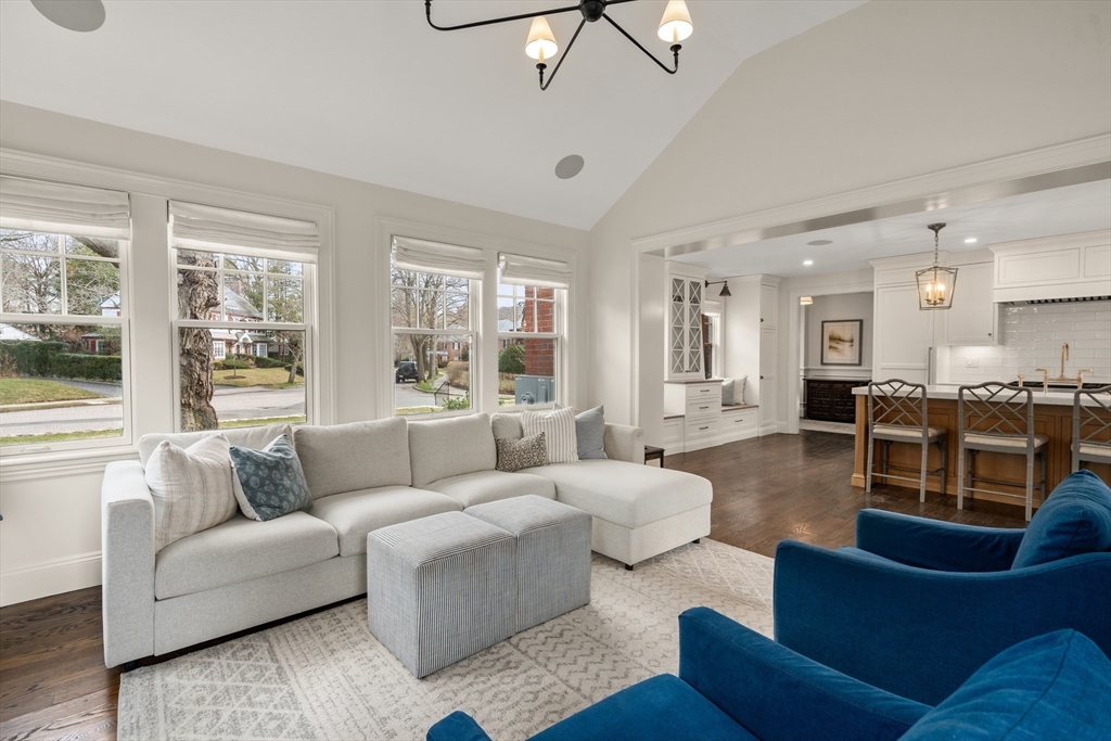 3 Cleveland Road Brookline, MA 02445 - Photo 5 of 27 a living room with furniture wooden floor and a large window
