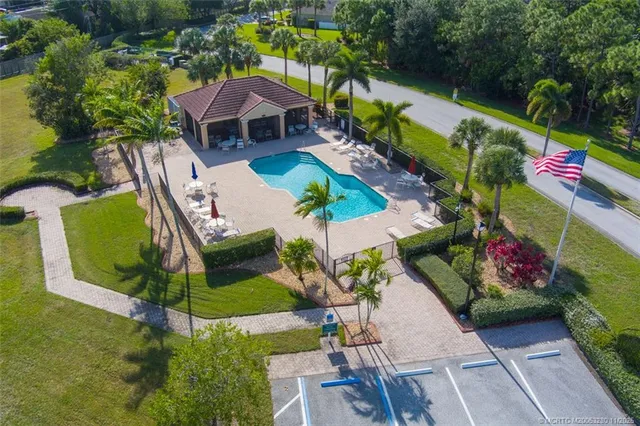 an aerial view of lake residential houses with outdoor space