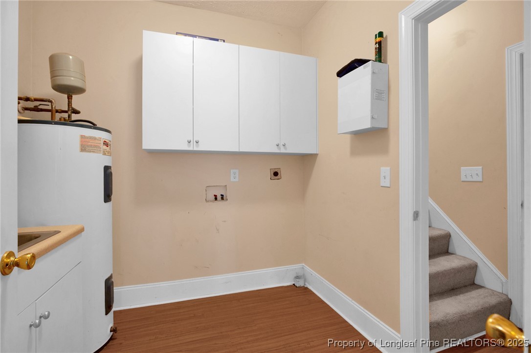 121 Shell Drive Elizabethtown, NC 28337 - Photo 17 of 36 a view of storage and utility room with wooden floor