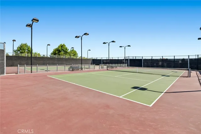 a view of a tennis court