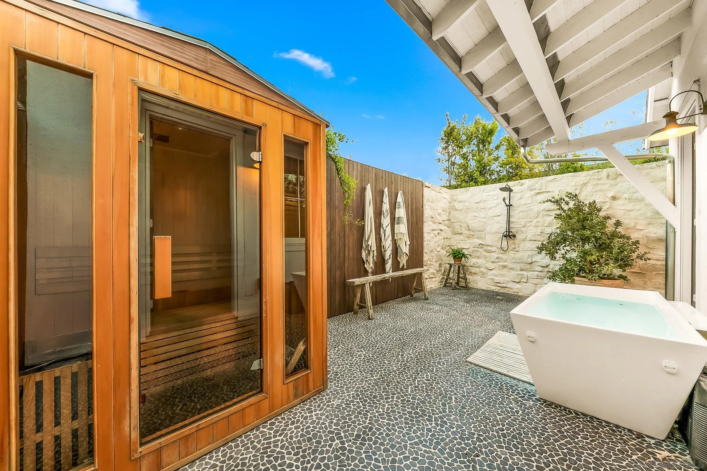 1245 Canton Court Encinitas, CA 92007 - Photo 40 of 71 a bathroom with a bathtub and shower