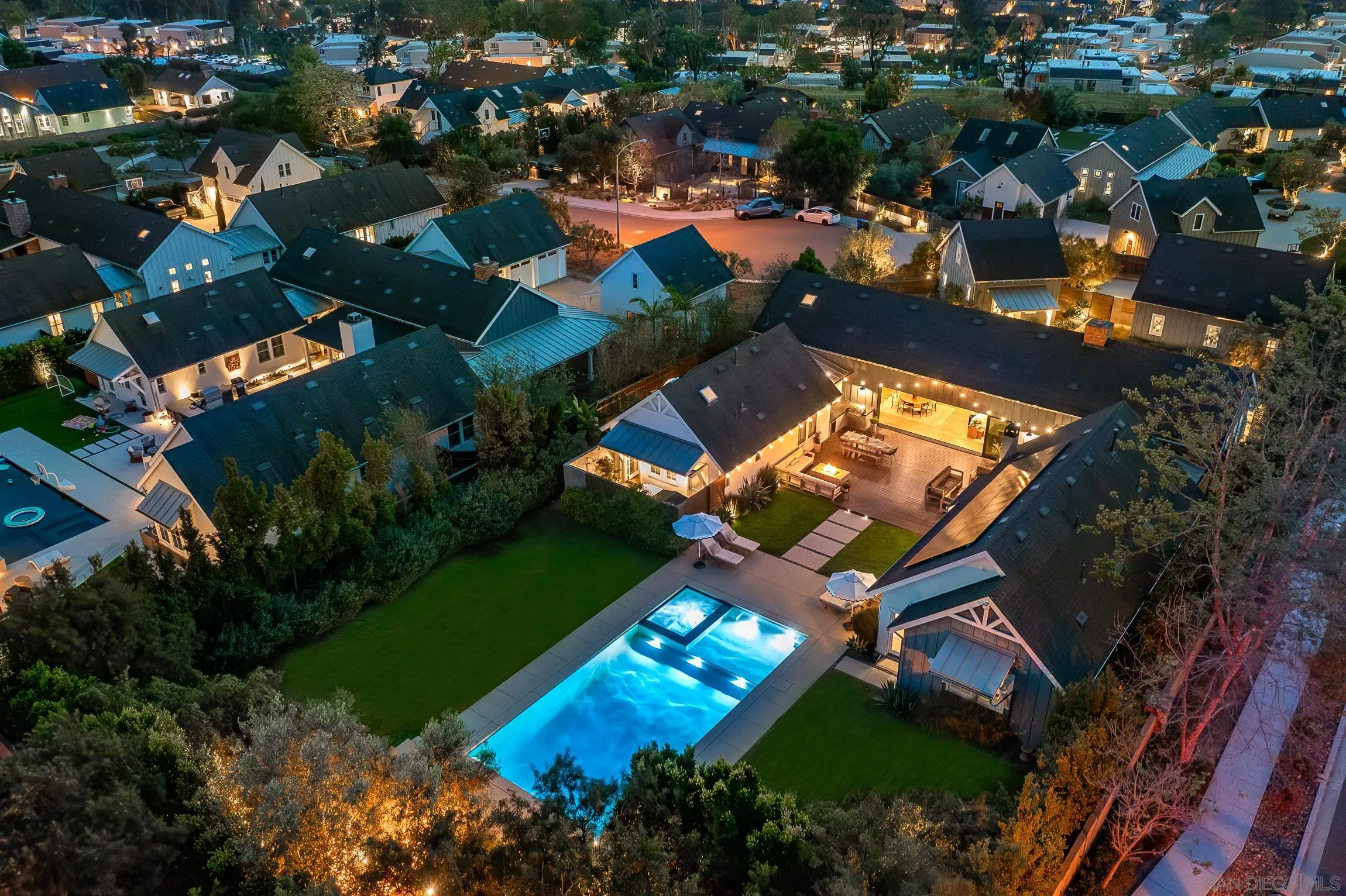 1245 Canton Court Encinitas, CA 92007 - Photo 70 of 71 an aerial view of a house with a yard