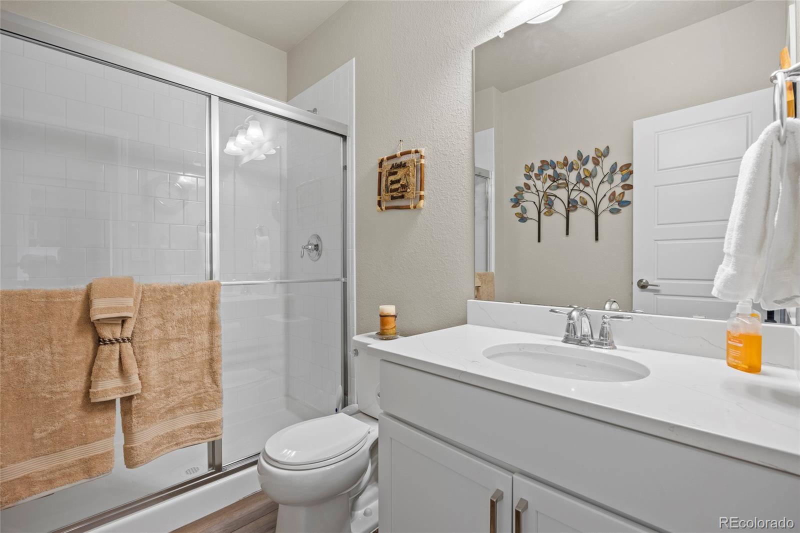 164 Rockingham Circle Castle Pines, CO 80108 - Photo 26 of 43 a bathroom with a sink toilet and shower