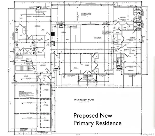 a black and white photo of a room