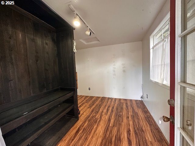3932 Spruce Street Florence, OR 97439 - Photo 32 of 39 a view of empty room with wooden floor and fan