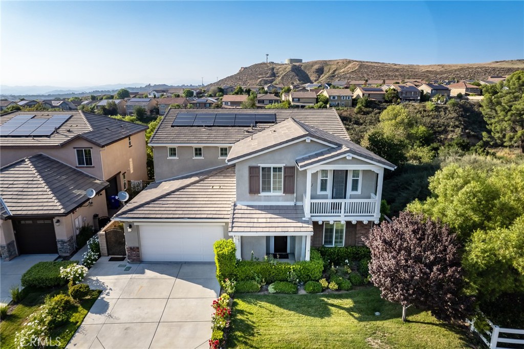 26459 Riverrock Way Saugus, CA 91350 - Photo 6 of 60 a aerial view of a house with a yard