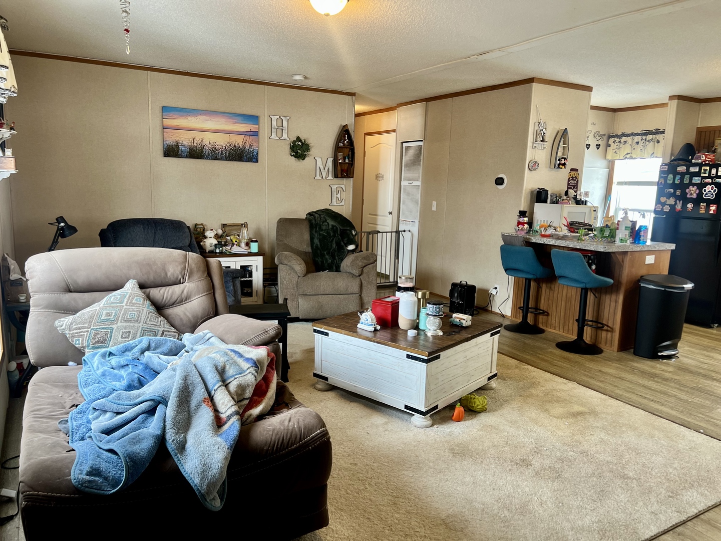 27 Lakeview Road Gays, IL 61928 - Photo 6 of 26 a living room with furniture and a flat screen tv
