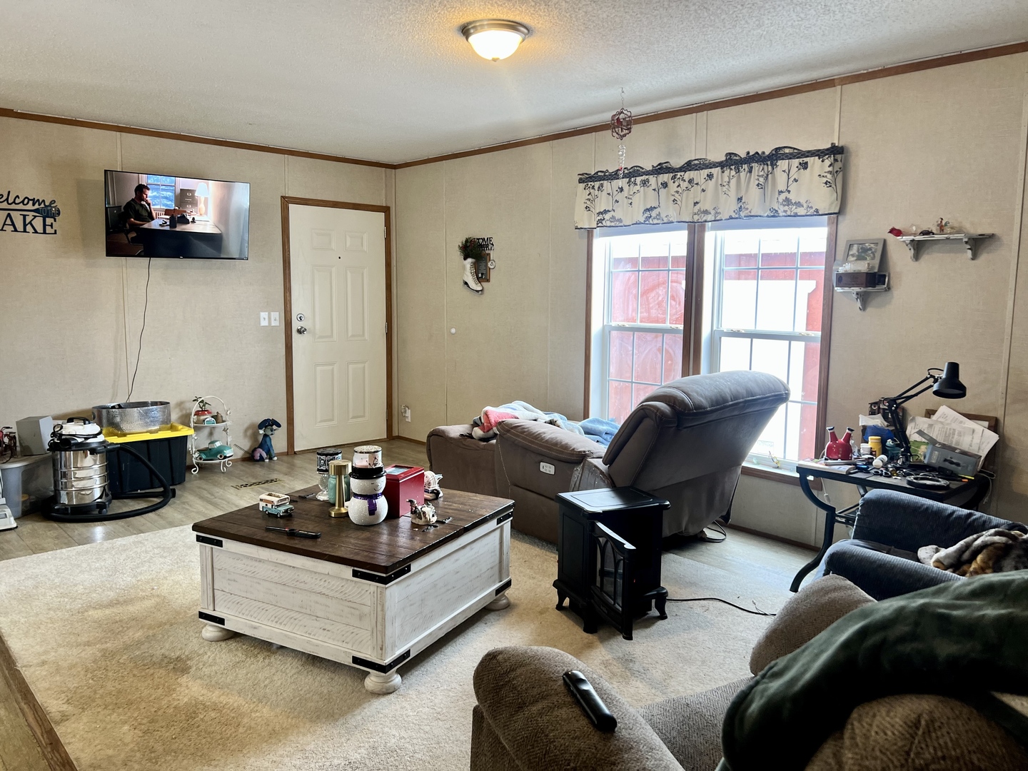 27 Lakeview Road Gays, IL 61928 - Photo 7 of 26 a living room with furniture and a flat screen tv