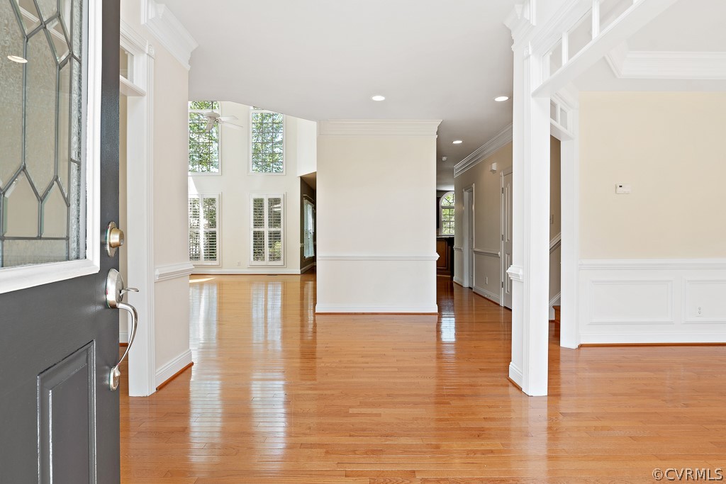 3412 Post Mill Place Midlothian, VA 23113 - Photo 4 of 50 Foyer- boasting hardwood floors and crown modling.