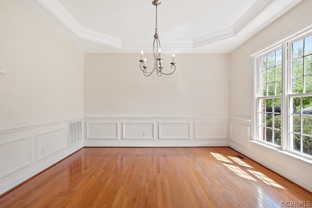 3412 Post Mill Place Midlothian, VA 23113 - Photo 7 of 50 Formal dining room featuring tray ceiling, picture