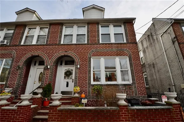 a front view of a house