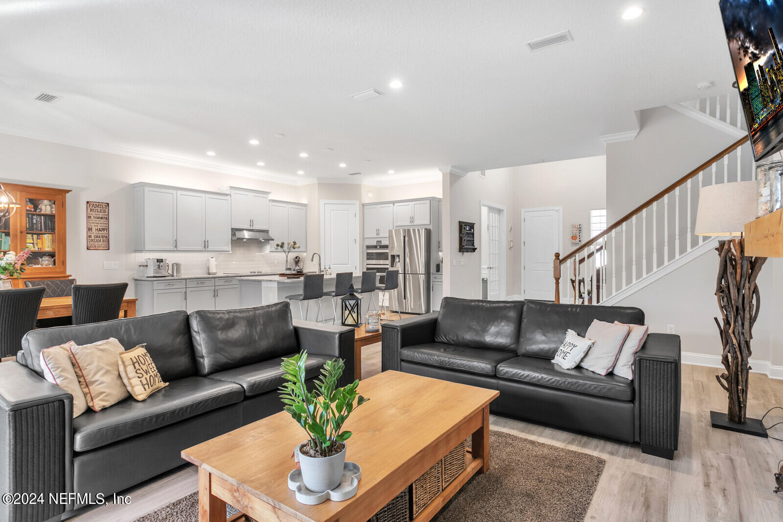 240 Pine Haven Drive St. Johns, FL 32259 - Photo 14 of 46 a living room with furniture and a view of kitchen