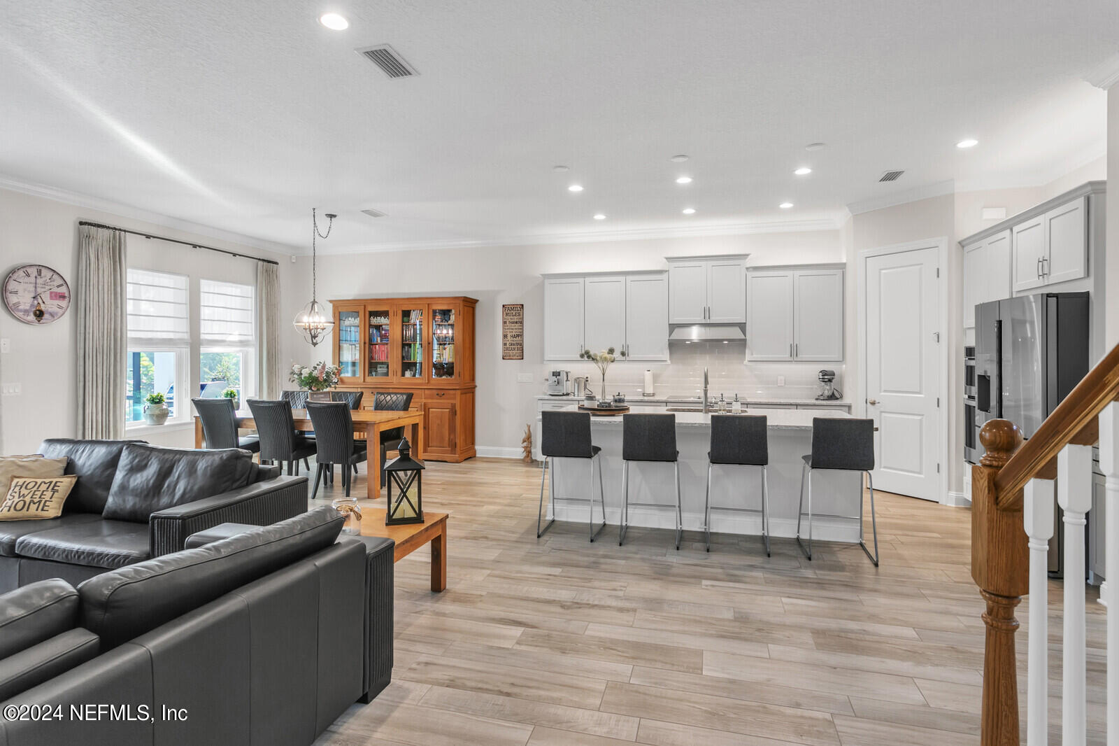 240 Pine Haven Drive St. Johns, FL 32259 - Photo 16 of 46 a living room with lots of furniture and kitchen view