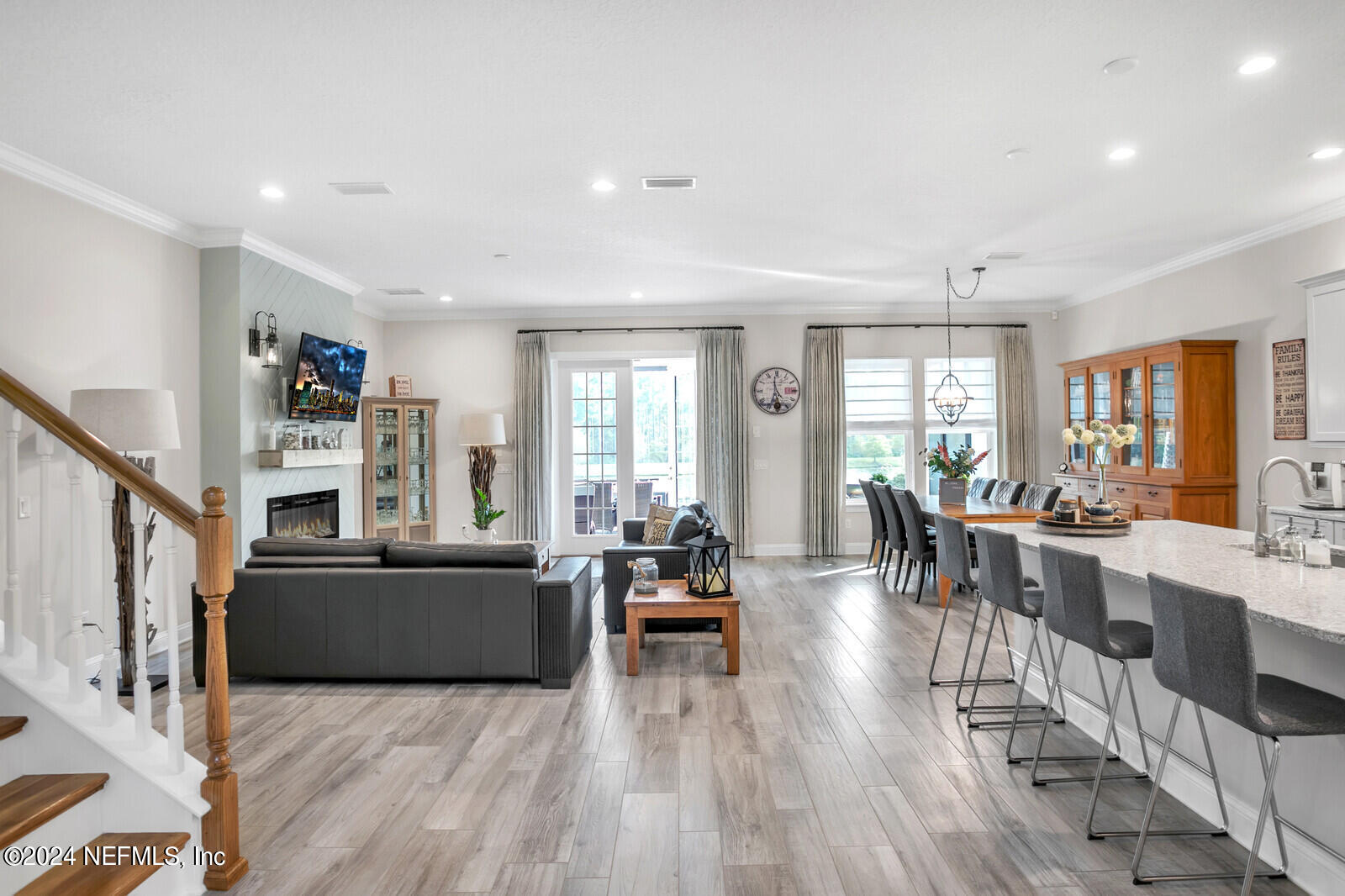 240 Pine Haven Drive St. Johns, FL 32259 - Photo 9 of 46 a living room with furniture and a wooden floor