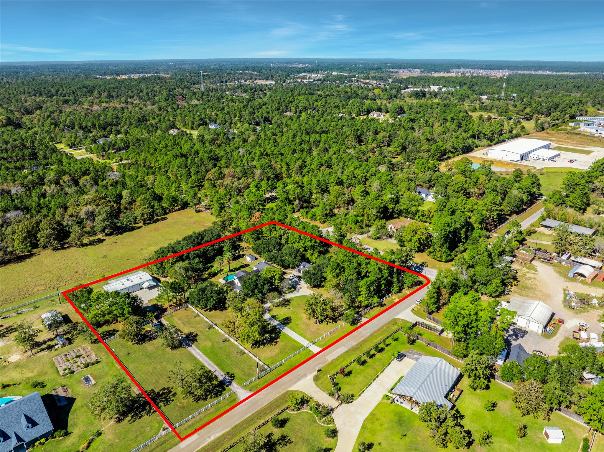 29919 Tudor Way Magnolia, TX 77355 - Photo 50 of 50 an aerial view of residential houses with outdoor space