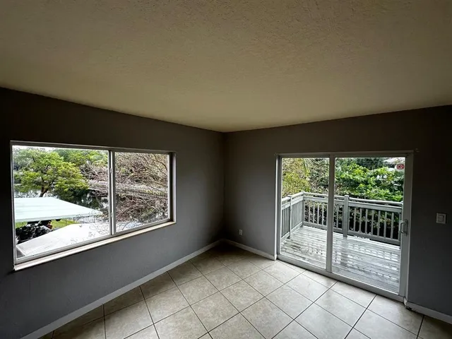 a view of a balcony with an outdoor space
