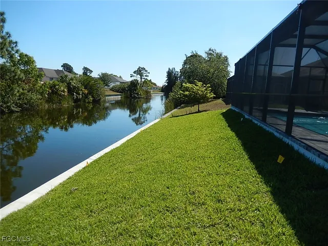 a view of a garden from a balcony