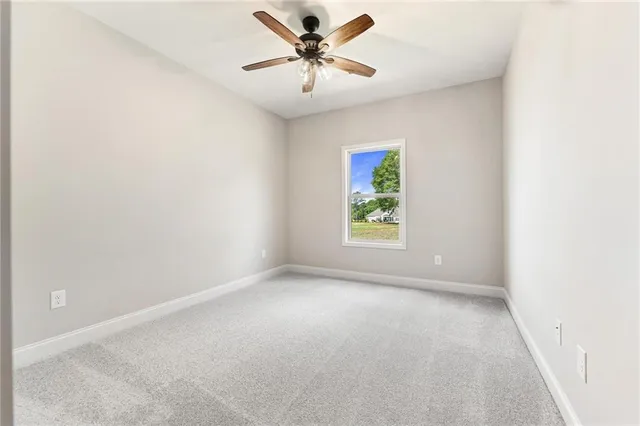 a view of an empty room