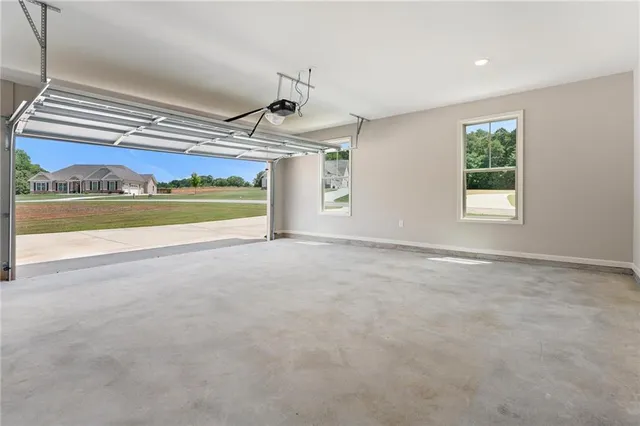 a view of a room with porch and garden