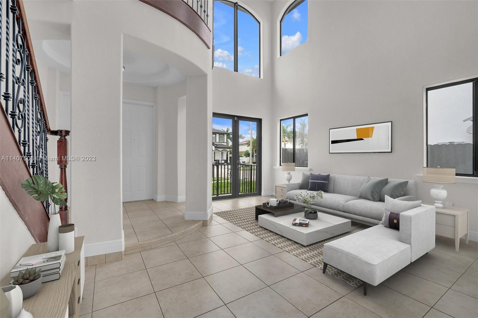 Tamiami Miami, FL 33184 - Photo 9 of 46 a living room with furniture and white walls