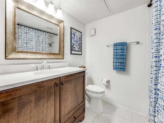 a bathroom with a sink and a toilet