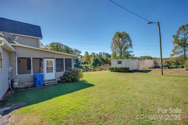a house view with a garden space