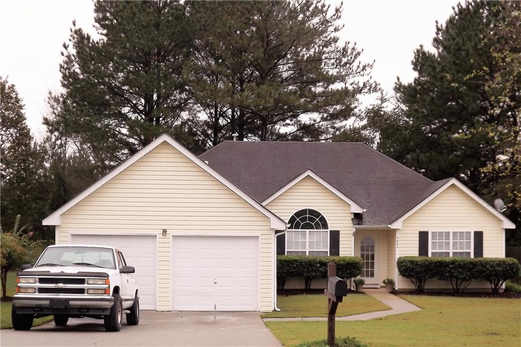 2-Car Front entry ranch with over-sized driveway.