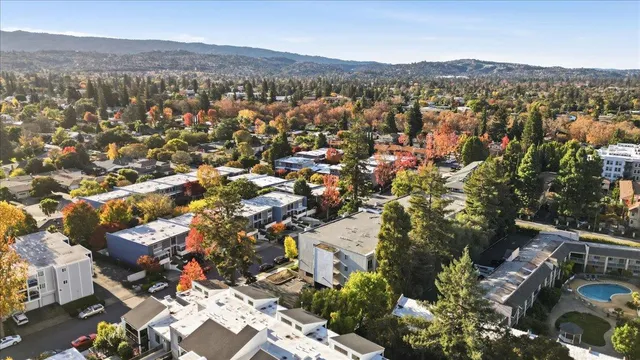 an aerial view of residential house with parking space
