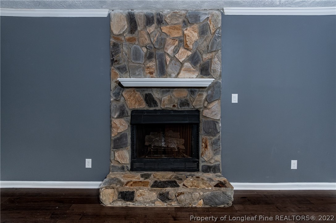 7070 Rockfish Road Raeford, NC 28376 - Photo 8 of 37 a living room with furniture and a fireplace
