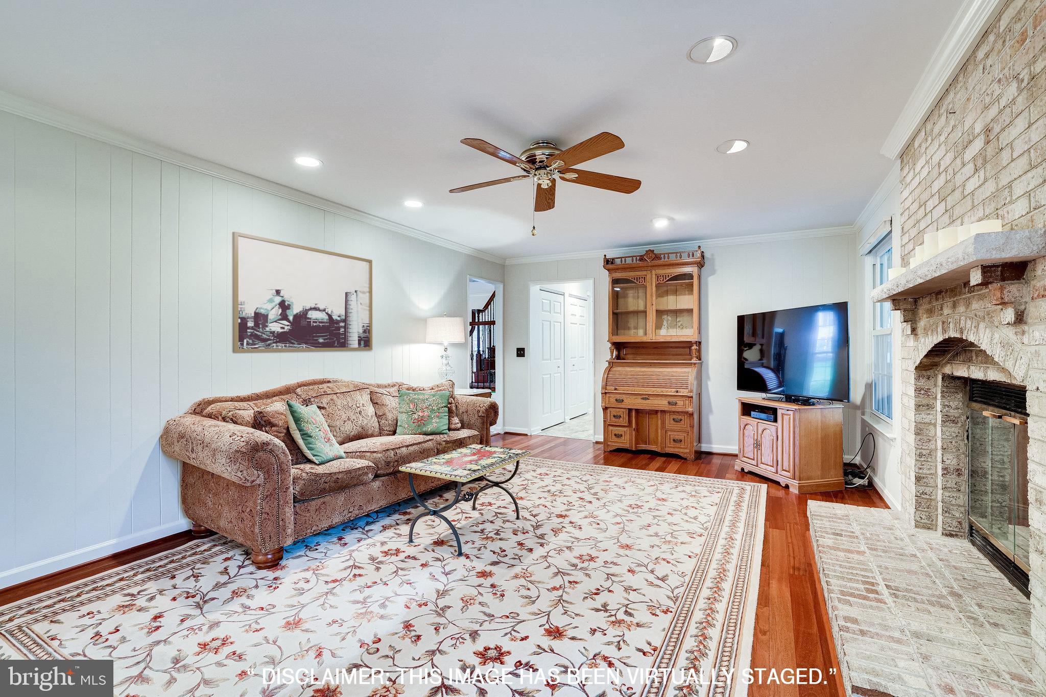 138 Peyton Road Sterling, VA 20165 - Photo 21 of 64 Family Room with Gas Fireplace