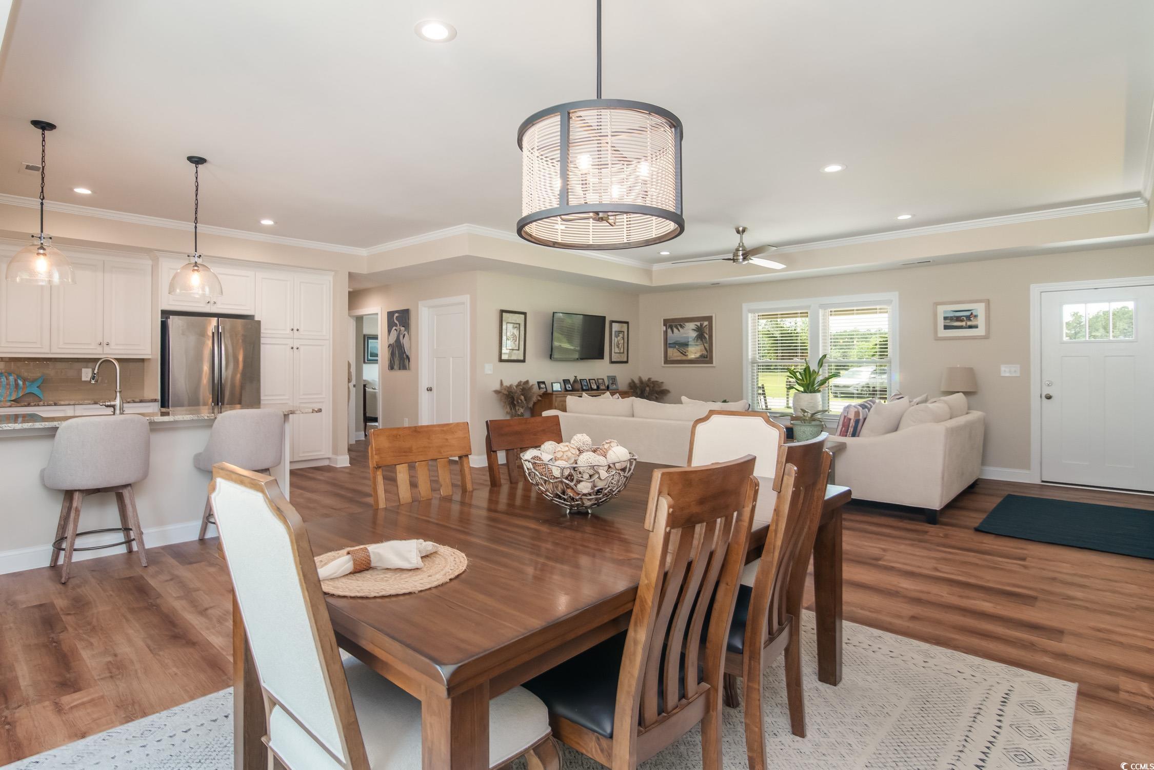 193 Field Loop Road Georgetown, SC 29440 - Photo 15 of 40 Dining room featuring recessed lighting, wood fini