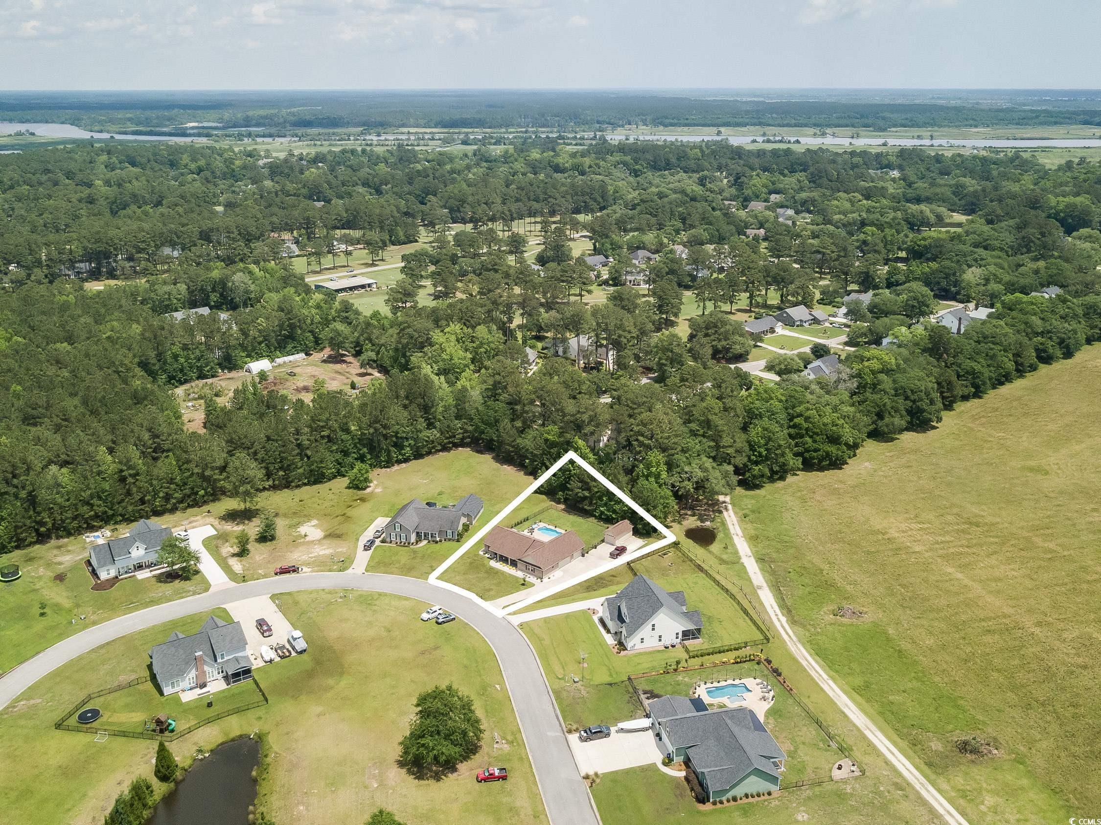 193 Field Loop Road Georgetown, SC 29440 - Photo 39 of 40 Aerial view of property's location with property p
