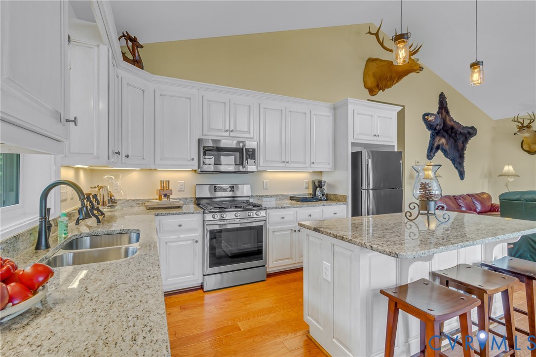 200 Pinetop Road Topping, VA 23169 - Photo 16 of 38 Kitchen featuring stainless steel appliances, ligh
