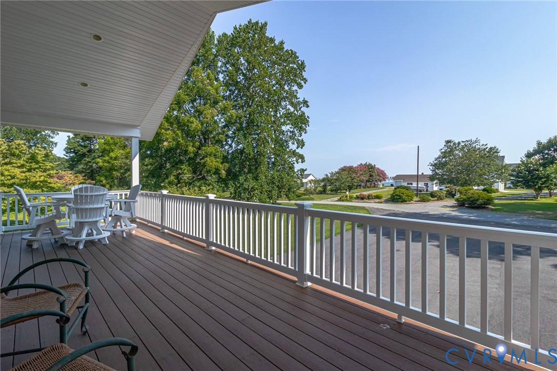200 Pinetop Road Topping, VA 23169 - Photo 10 of 38 View off of upstairs deck towards water and bridge