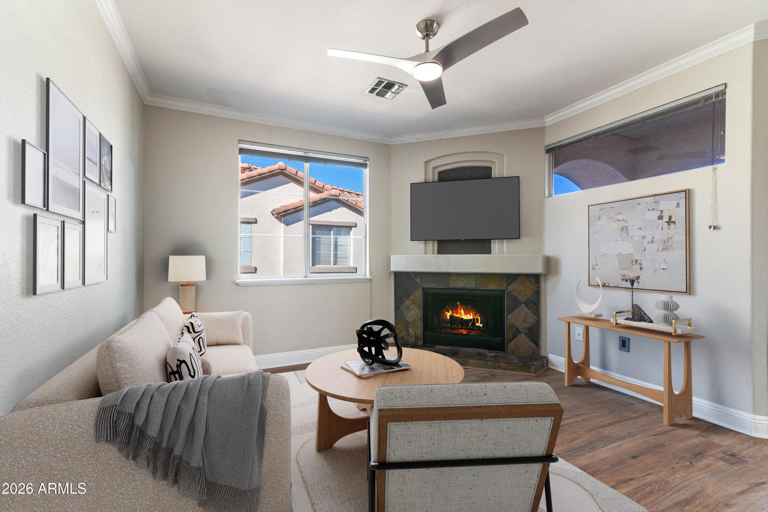 2992 North Miller Road, Unit A212 Scottsdale, AZ 85251 - Photo 2 of 25 Virtually Staged Living Room