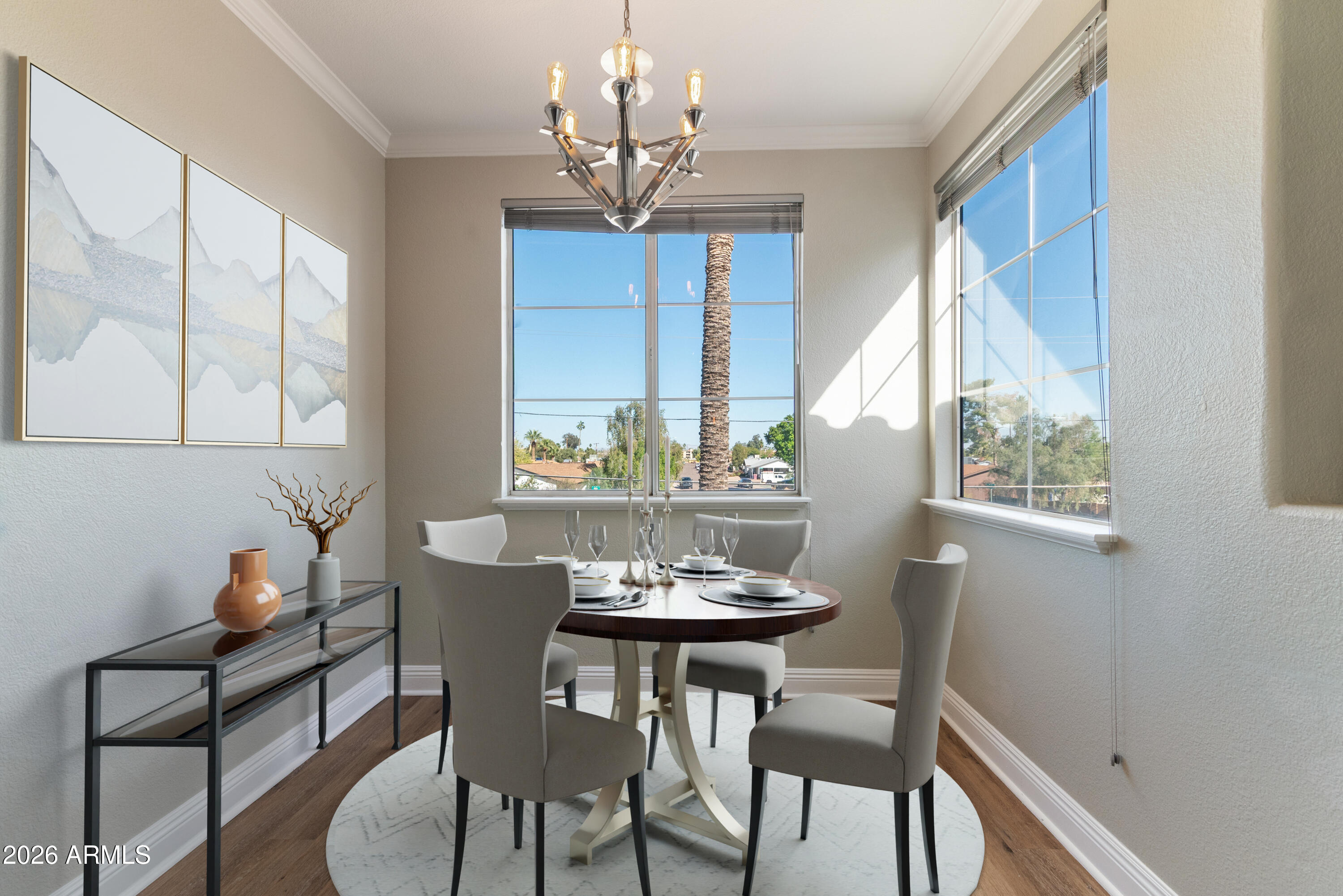 2992 North Miller Road, Unit A212 Scottsdale, AZ 85251 - Photo 7 of 25 Virtually Staged Dining Room