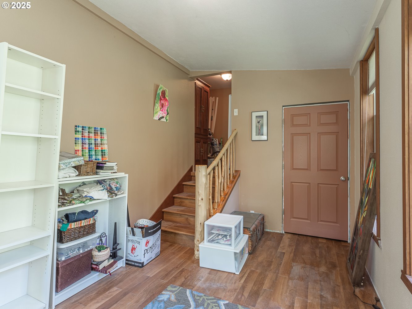 50010 Southeast Coalman Road Sandy, OR 97055 - Photo 22 of 48 a view of entryway with stairs and wooden floor