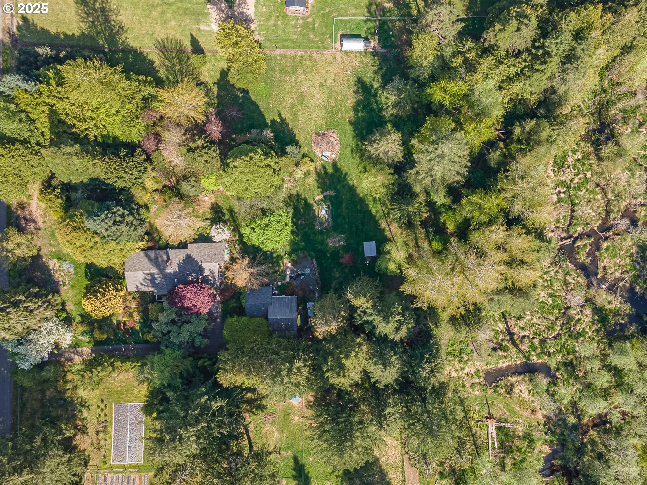 50010 Southeast Coalman Road Sandy, OR 97055 - Photo 48 of 48 an aerial view of residential house with outdoor space and trees all around