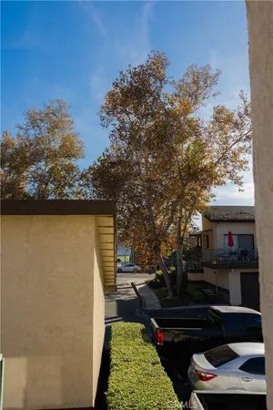 a view of balcony with an outdoor space
