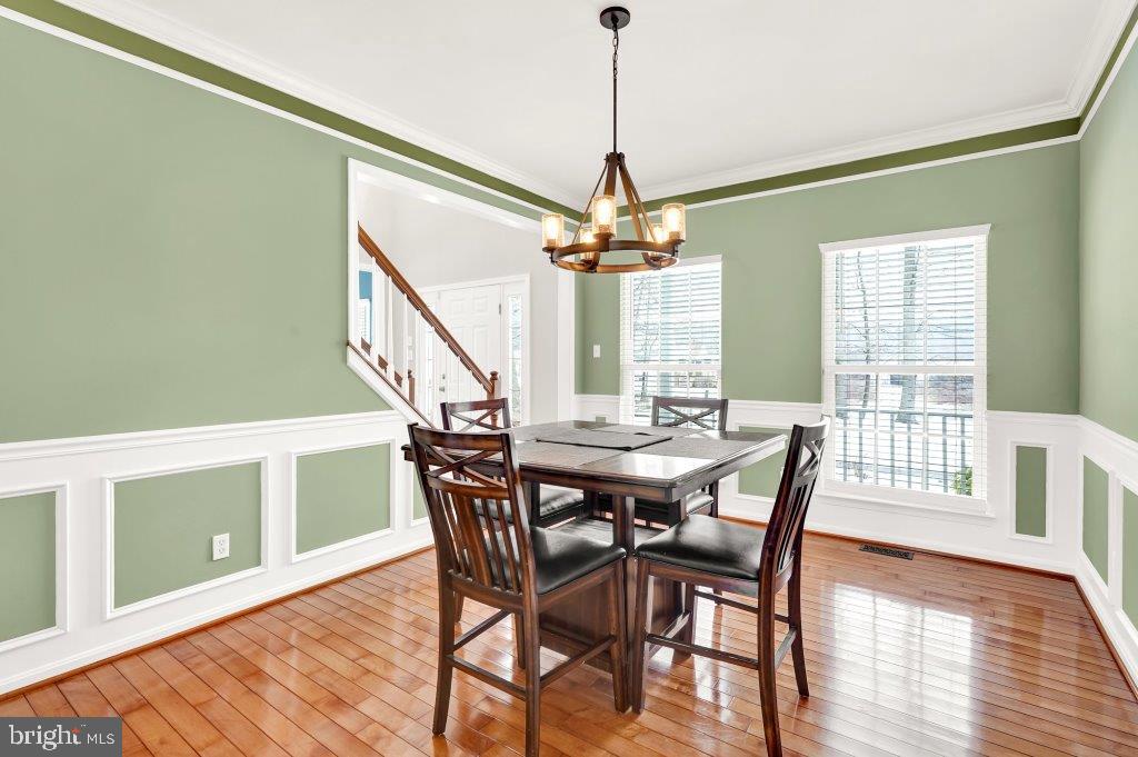 1719 Dixie Line Road Elkton, MD 21921 - Photo 8 of 30 Formal Dining Room with Hardwoods and Wainscoting