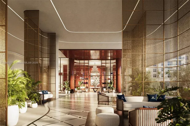 a living room with furniture chandelier and window